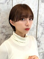 シー バイ ロンド 新宿(Sea by Lond)&nbsp;ミディアムレイヤーカット×ダークアッシュ[似合わせ/レイヤー]