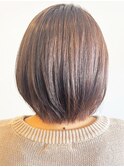 20代30代40代ハイライトミルクティーアッシュ大人ボブ立体感