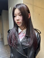 レオニード 表参道(LEONID)&nbsp;ワインレッド×ロングレイヤー