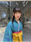 【橋本姫奈】卒業式スタイル 綺麗めハーフアップ