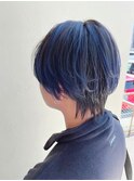 メンズミディアム/バレイヤージュ・青