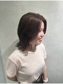 【大人可愛いモテ髪】くびレイヤーミディアム