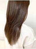 30代40代クビレイヤー丸みウルフロングアッシュココアブラウン