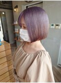 #PINQ　#ぷつっとボブ　#ミニボブ　#ラベンダー