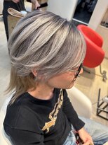 ヘアーリゾートラシックアールプラス(hair resort lachiq R+) 《R＋》メンズウルフ×ホワイト