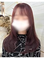 エルバイラビス 大宮(elu by lovis)&nbsp;《高瀬寛菜》ピンクラベンダー/レイヤー埼玉/ブリーチなしカラー