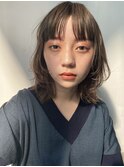 レイヤーミディアム_カーキグレージュ_髪質改善トリートメント