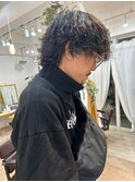 ツイストスパイラルパーマウルフレイヤーカット