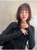【ROJITHA表参道原宿】顔周りレイヤー×ピンクブラウン