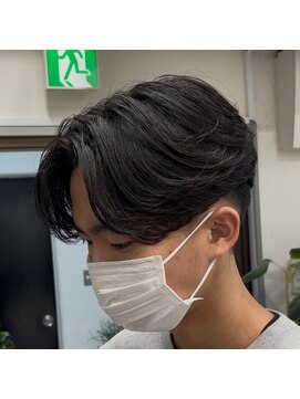 クレットメン 名古屋(CLETO men) ニュアンスパーマセンターパート