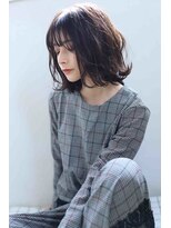 エフェクト 川崎(effect)&nbsp;外ハネボブくびれヘアホワイトグレージュモテ髪