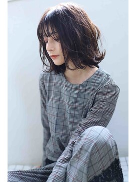 エフェクト 川崎(effect) 外ハネボブくびれヘアホワイトグレージュモテ髪