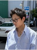 メンズスパイキーショートメンズパーマ