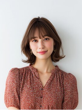 e.m.a プレミアムビューティーサロン 栄駅店(e.m.a PREMIUM BEAUTY SALON) ボブヘア/イメチェン/外ハネボブ/美髪/ワイドバング/髪型