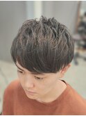 ツーブロックショート
