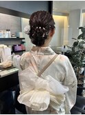 浴衣着付け／ヘアセット／アップスタイル／着付け／アレンジ