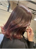 プラムワインヘアカラー