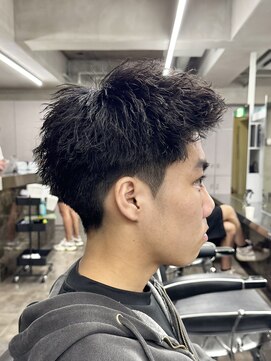 ニコ トウキョウ ロジック(nico TOKYO Logic) 刈り上げアップバングスパイキーショートパーマスパイラルパーマ