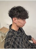 刈り上げマッシュ波巻きツイストスパイラルパーマ