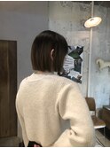 切りっぱなしボブ