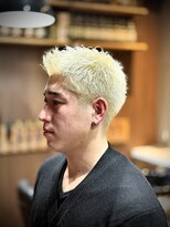 バーバーショップ スバル(BARBERSHOP SUBARU)&nbsp;＜理容室＞＜バーバー＞＜おーてぃー＞金髪スパイキーショート