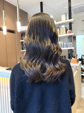 スーリール 小倉店(Sourire) 大人ガーリーミディアム☆透明感ベージュカラー☆20代