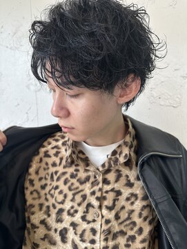 ロミーオム 本厚木(ROMMY. Homme) 刈り上げツーブロックスパイラルパーマメンズヘア