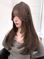 エル バイ アンキシム(elu by AHNKISM)&nbsp;ワンホンレイヤー顔まわり韓国ロングレイヤー