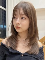 バイオレット 表参道店(Violet) ミディアムレイヤーカットハッシュカット顔周りカット髪質改善