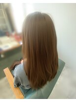 リブカラー(Lib color)&nbsp;夏おすすめブリーチなしカラー/透明感/明るめオリーブベージュ