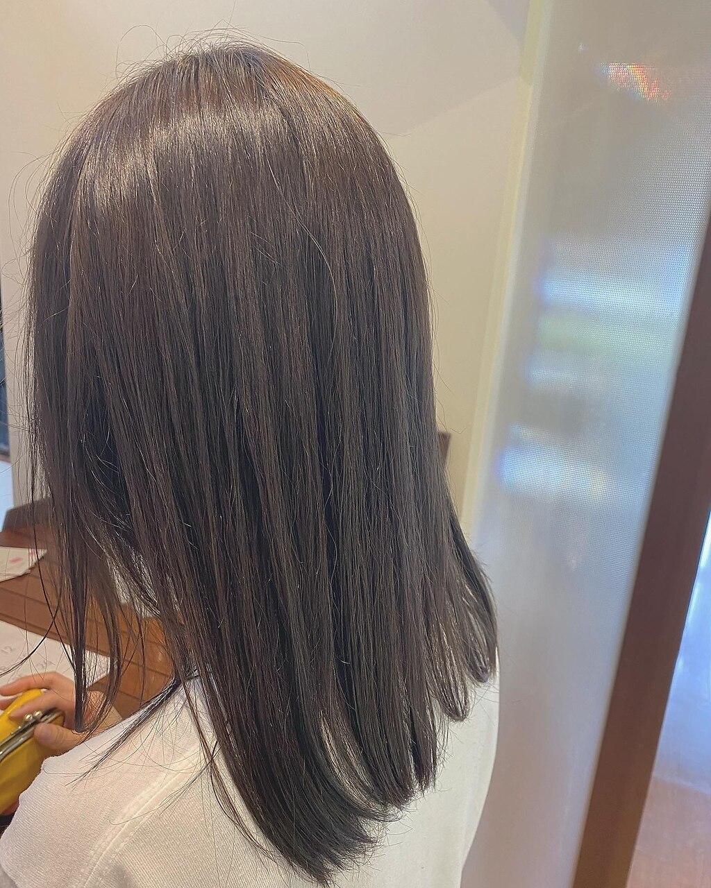 小麦粉カラーで退色しづらいアッシュベージュ：L091690034