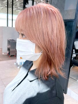 アイティーバイアルバム 藤沢店(IT by ALBUM) ピンクベージュ_ミニウルフテラコッタくすみブルー_ba349001