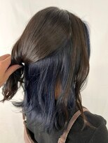 テトテ 三宮店(Tetote)&nbsp;【tetote 米林サロンスタイル】インナーカラーブルー