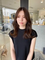 エンリッチヘア(enrich hair)&nbsp;ミディアムレイヤー　ベージュ