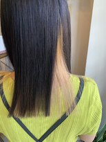 ヘアーデザイン ジュモク(Hair Design Jumoku)&nbsp;インナーカラーイエロー