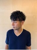 パパっとスタイリングが楽なメンズパーマ