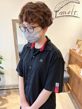 メルト 吉祥寺(melt) *高塚*大人マッシュショートくるくるパーマくせ毛風パーマ20代