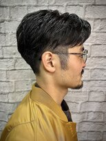ヘアサロン 銀座マツナガ新宿店(hair salon)&nbsp;大人カジュアルヘア73パートスタイル【新宿/理容室/バーバー】