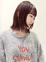 マイル 渋谷(mile)&nbsp;カシスカラー/長めボブ/結べるボブ