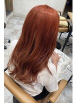 ラボヌールヘアーグレース 門前仲町店(La Bonheur hair grace)&nbsp;オレンジ/レッドオレンジ/暖色系/ブラッドオレンジ/ダブルカラー
