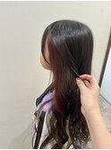 ワインレッドインナーカラー