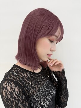ソア 並木坂(Soa) 韓国ボブ/切りっぱなしボブ/透明感カラー/Minori