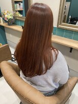 ヌックヘアー(nook hair)&nbsp;20代30代40代春おすすめアプリコットカラーレイヤーカット