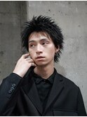 スパイキーショートアップバングショートウルフ