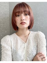 ロンドフルール 大宮東口(Lond fleur) ブリーチなしチェリーブラウン髪質改善縮毛矯正酸性ストレート