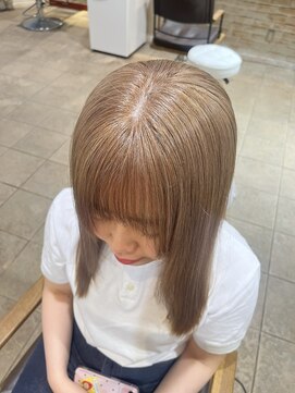 ネオリーブカップ 町田店(Neolive capu) ブリーチダブルカラー☆ミルクティーベージュ