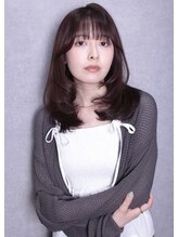 リメル 奥沢自由が丘店(Remel) ミディアムレイヤー/顔周りレイヤー/韓国風/ワンカール/自由が丘