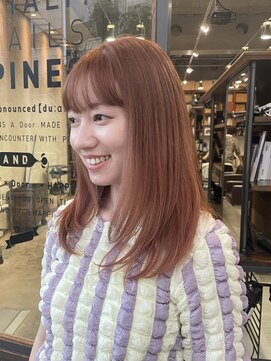 ドゥーア 代官山(Door) #オレンジベージュ#デザインカラー#ブリーチカラー#暖色ベージュ