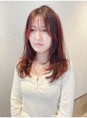 ロングレイヤー&顔周りカット　担当寺尾