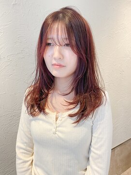 エンドット(en.) ロングレイヤー&顔周りカット　担当寺尾
